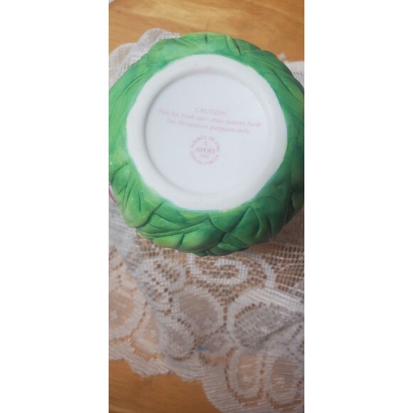 Avon Pink Peony Flower Teapot with a Blue Bird Lid ~Vintage~ - Picture 5 of 7